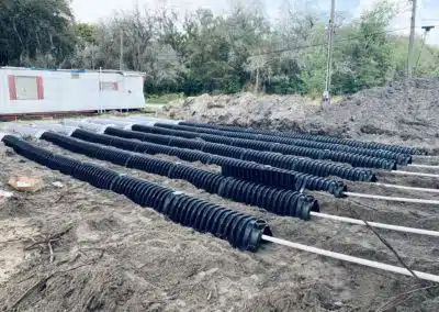 Large Septic Drainfield Installation